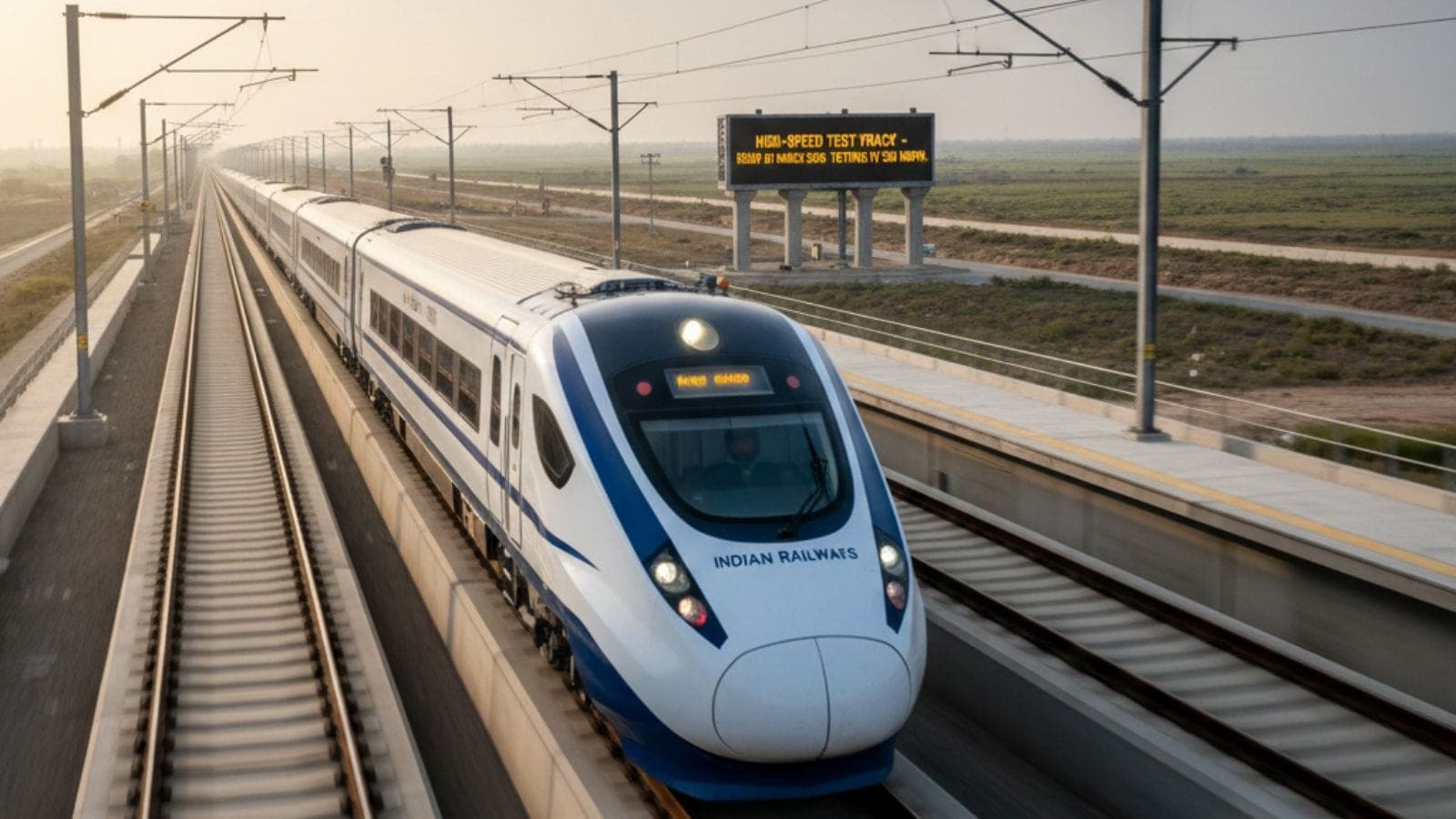 Indian Railways’ first high-speed test track to be ready by March 2026; trains to be tested at 220 kmph speed