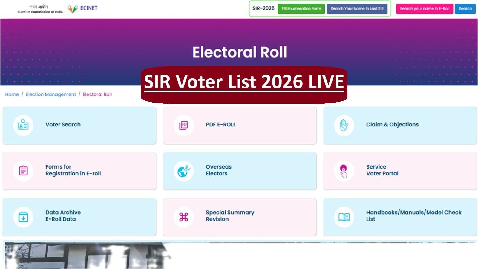 SIR Draft Roll LIVE Updates: ECI to release 2026 voter list for Kerala, MP, Chhattisgarh, Andaman & Nicobar
