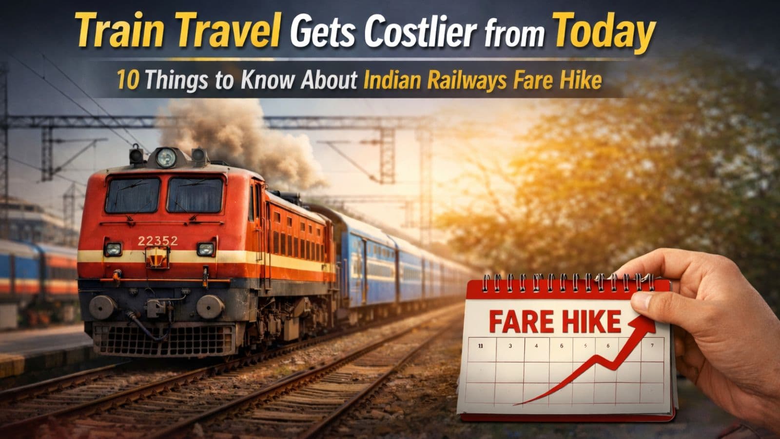 Train travel gets costlier from today: 10 things to know about Indian Railways fare hike