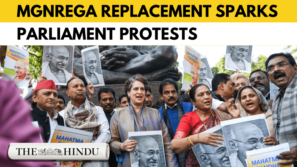 Watch: Opposition protests as VB‑G RAM G Bill introduced to replace MGNREGA