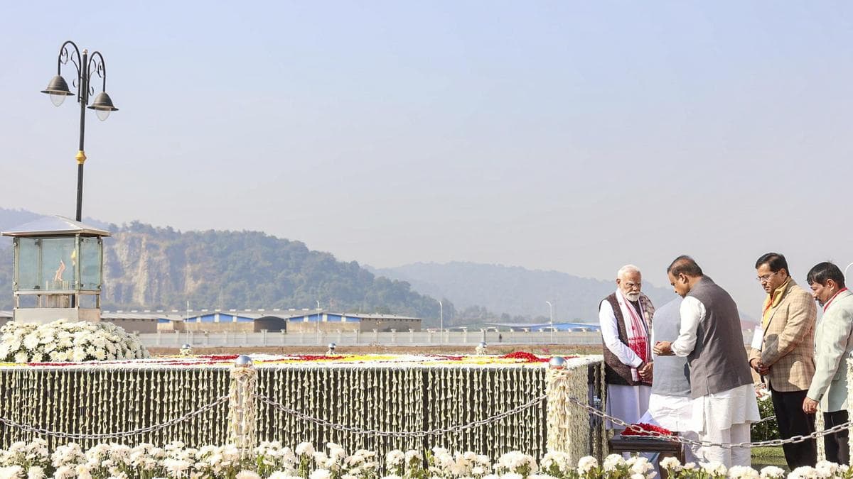 PM pays tribute to martyrs of Assam Agitation at memorial in Guwahati