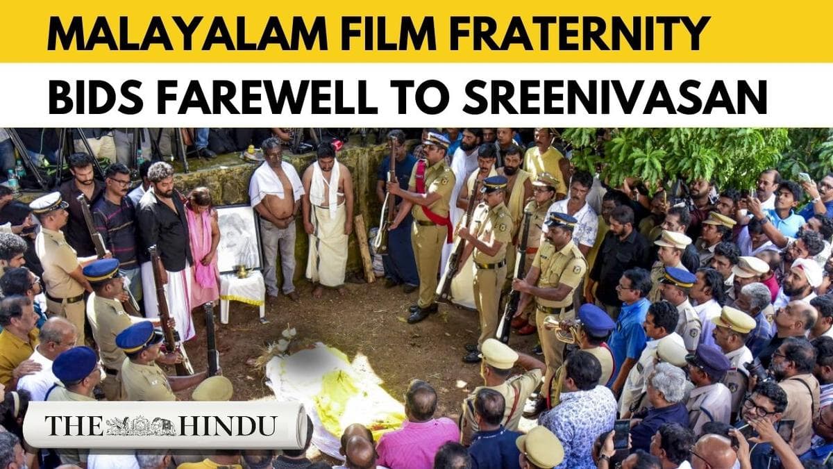 Watch: Kerala bids tearful farewell to Malayalam cinema icon Sreenivasan