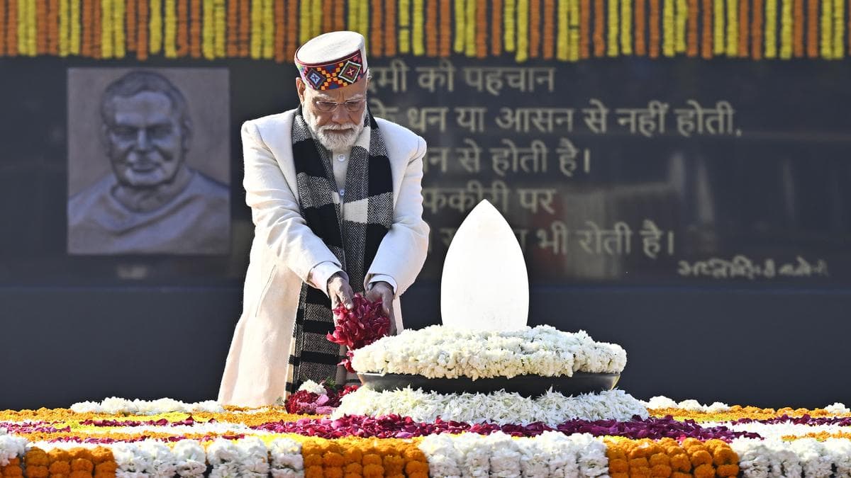 PM Modi visit Vajpayee's memorial ‘Sadaiv Atal’; pay tributes