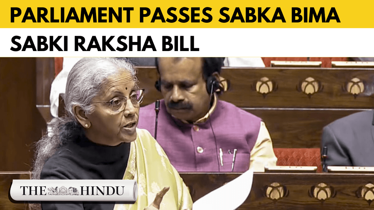 Watch: Parliament clears Bill to allow 100% FDI in insurance sector