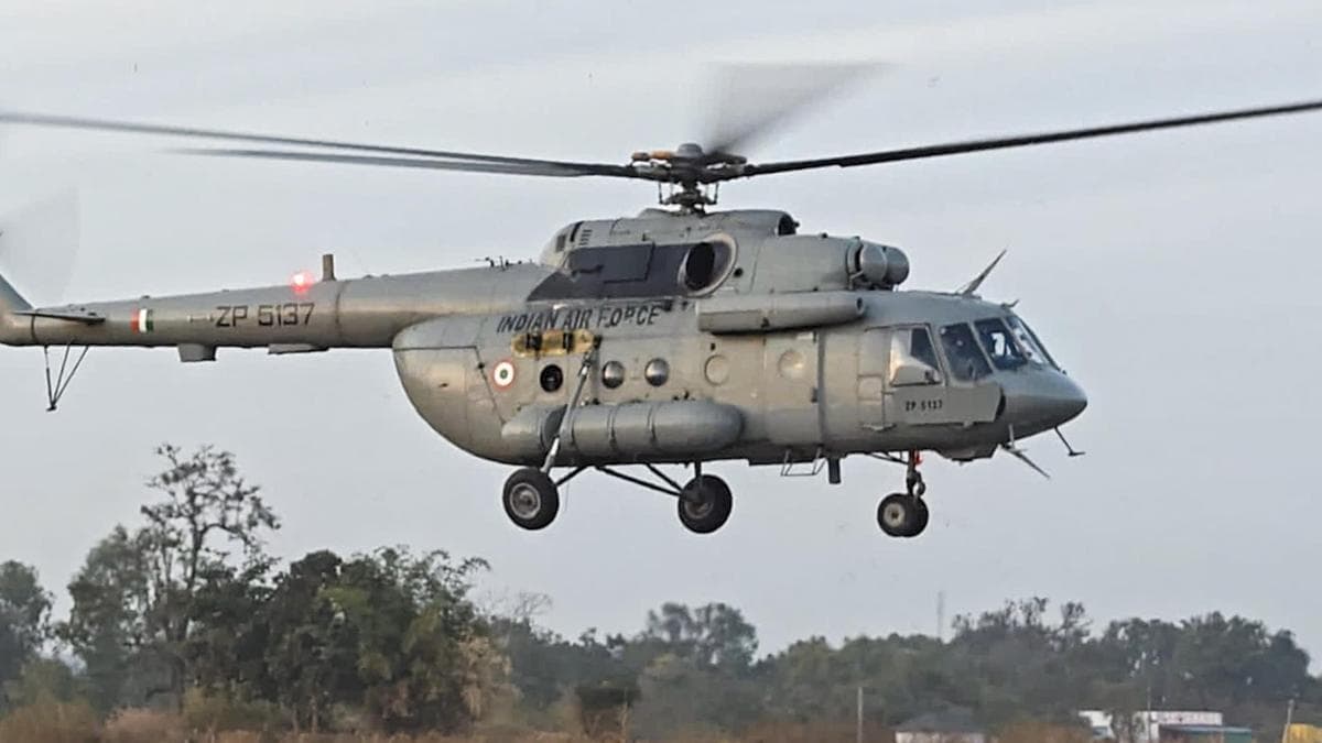 IAF MI-17 helicopter transports Pench tigress from MP's Sukatra airstrip to Rajasthan