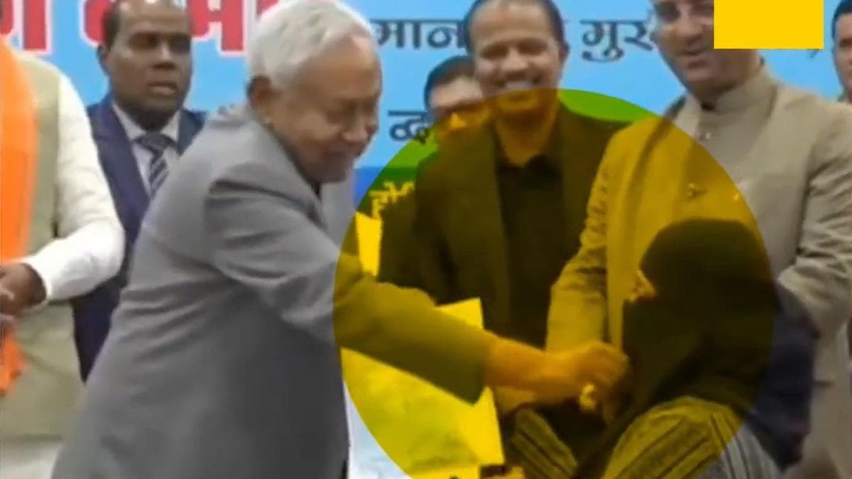 RJD slams Nitish Kumar after video shows Bihar CM removing woman’s hijab