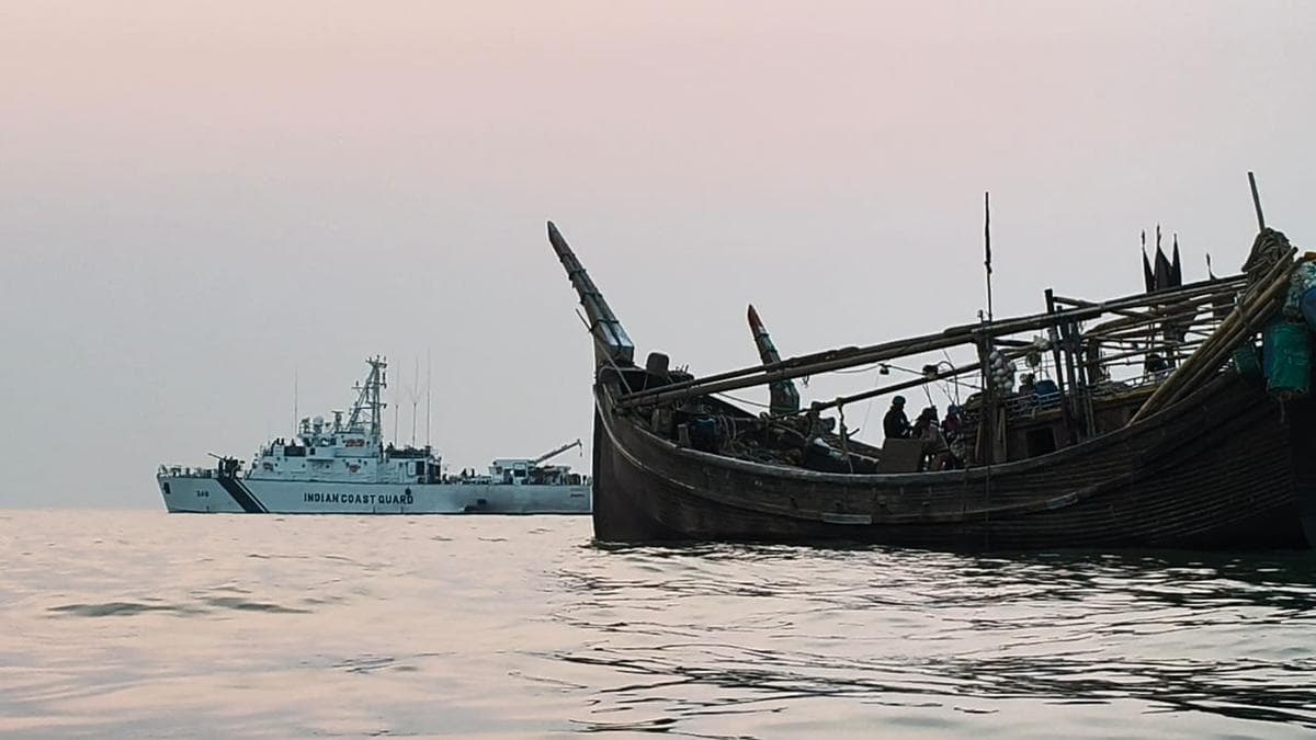 ICG Ship Anmol Apprehends Two Bangladeshi Fishing Boats in India’s EEZ