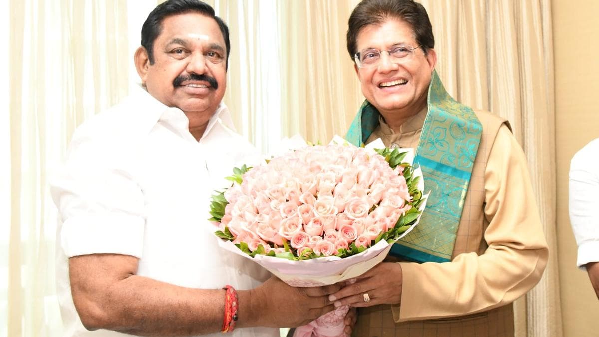 Piyush Goyal meets Palaniswami in Chennai as BJP begins seat-sharing talks with AIADMK for 2026 polls