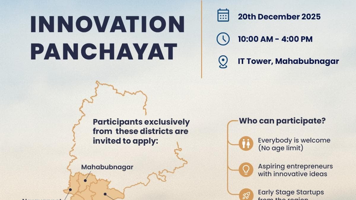 Telangana’s Mahabubnagar to host ‘Innovation Panchayat’ on December 20