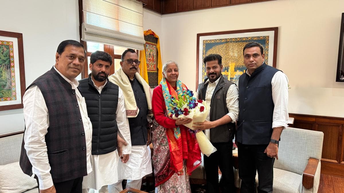 Telangana CM meets Nirmala and Dharmendra Pradhan, seeks support for Young India schools and IIM